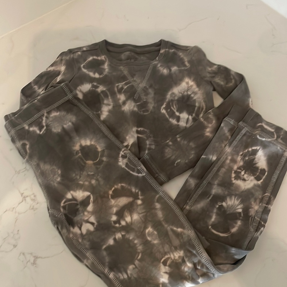 New botanically dyed primary pajama set